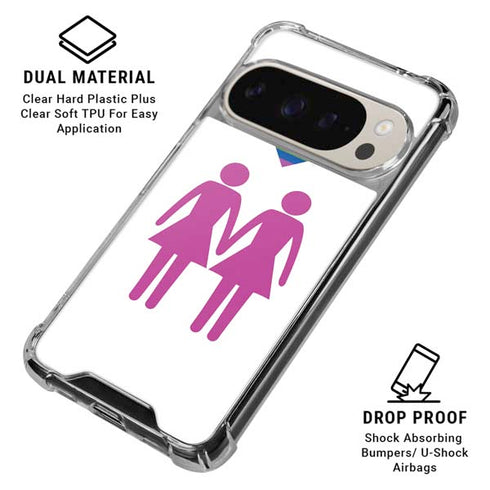 Pink Pride Pixel 9/9 Pro Clear Case